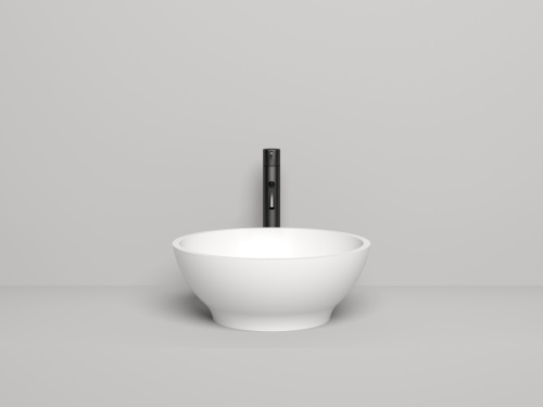 Раковина из искусственного камня S-Stone Salini GLORIA 1102203M 40х40 накладная цвет белый без отверстий под смеситель